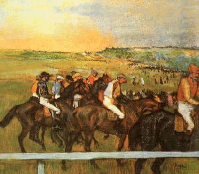 Racehorses, Edgar Degas